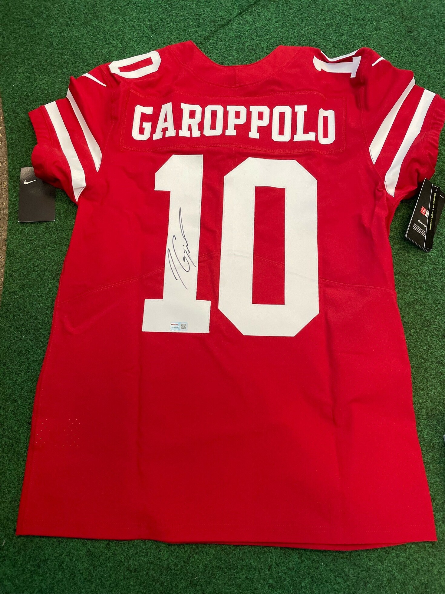 Here's where 49ers' George Kittle's autographed Jimmy Garoppolo